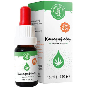 Zelená země CBD bio konopný olej 2 % 10 ml