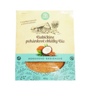 Happylife Pohánkové oblátky kokosovo-badiánové BIO 60g