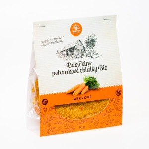 Happylife Pohánkové oblátky mrkvové BIO 60g