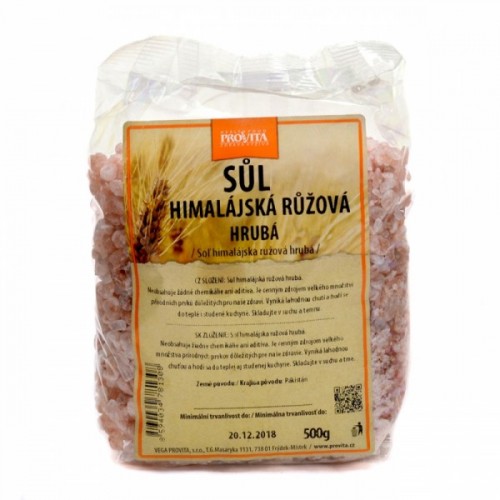Provita Himalájska soľ – ružová hrubozrnná 0,5kg 